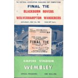 1960 FA CUP FINAL BLACKBURN V WOLVES PROGRAMME & TICKET