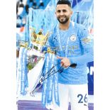 MANCHESTER CITY - RIYAD MAHREZ AUTOGRAPHED PHOTO