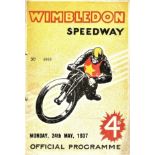 SPEEDWAY - 1937 WORLD CHAMPIONSHIP Q/R @ WIMBLEDON