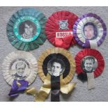 SPEEDWAY - VINTAGE ROSETTES X 6