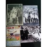 WEST BROMWICH ALBION 1931 FA CUP FINAL QUALITY REPRINT PROGRAMME & 3 LARGE REPRINT PHOTO'S