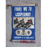 ICE SPEEDWAY - 1978 WORLD FINALS PENNANT