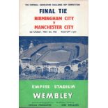 1956 FA CUP FINAL BIRMINGHAM CITY V MANCHESTER CITY