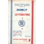 1949 FA AMATEUR CUP S/F BROMLEY V LEYTONSTONE AT ARSENAL