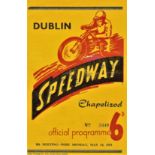 SPEEDWAY - CHAPELIZOD DUBLIN IRELAND WHITSUN CUP 14/5/51