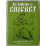 EARLY BOOKS ON CRICKET BY DAVID RAYVERN ALLEN