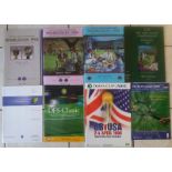 TENNIS PROGRAMMES X 8 WIMBLEDON & DAVIS CUP