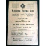 1949-50 HEDNESFORD v NUNEATON BOROUGH..