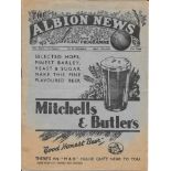 1937-38 WEST BROMWICH ALBION RESERVES V BLACKBURN ROVERS RESERVES
