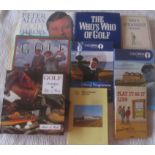 GOLF - OPEN PROGRAMMES, PETER ALLIS BOOKS PLUS OTHERS