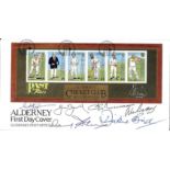 CRICKET - POSTAL COVER SIGNED BY 6