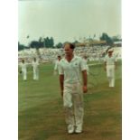 CRICKET - KIM BARNETT AT EDGBASTON HAND SIGNED PHOTOGRAPH