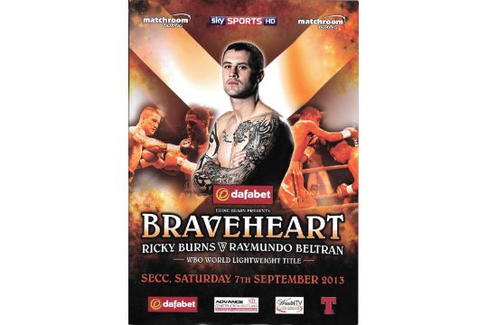 BOXING - RICKY BURNS V RAYMUNDO BELTRAN PROGRAMME 2013