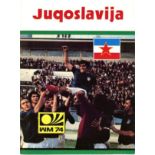 1974 YUGOSLAVIA WORLD CUP BROCHURE