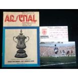 . WEST BROMWICH ALBION v QPR FA CUP SEMI FINAL 1982 PROGRAMME & TICKET