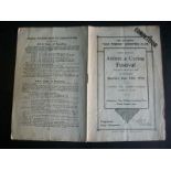 COVENTRY CITY FOOTBALL 1918 ATHLETIC & CYCLING PROGRAMME