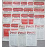 CHARLTON ATHLETIC 1950'S HOME PROGRAMMES X 23