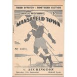 1954-55 MANSFIELD TOWN V ACCRINGTON STANLEY