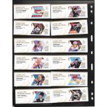 2012 PARALYMPIC GAMES - FULL SET OF 34 GOLD MEDAL WINNERS STAMPS