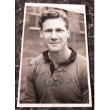 WOLVES - BILL SLATER ORIGINAL AUTOGRAPHED ALBERT WILKES POSTCARD