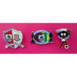 BURNLEY BADGES X 3