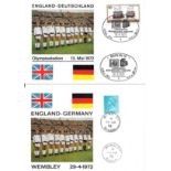 1972 ENGLAND V WEST GERMANY HOME & AWAY POSTAL COVERS