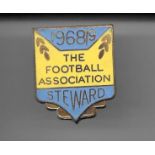 1968-69 OFFICIAL FA STEWARDS BADGE