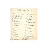 STOKE CITY VINTAGE AUTOGRAPHED ALBUM PAGE 1932 INC STANLEY MATTHEWS