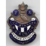 WEST BROMWICH ALBION 1931 FA CUP WINNERS & PROMOTION BADGE
