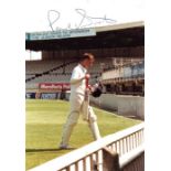 CRICKET - PAUL BOOTH WARWICKSHIRE AT EDGBASTON HAND SIGNED PHOTOGRAPH