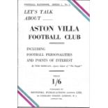 1946 LETS TALK ABOUT ASTON VILLA