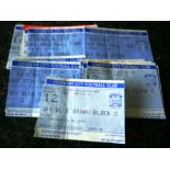 COLLECTION OF 20 COVENTRY CITY HOME MATCH TICKETS FROM 1980's