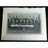 1905 STOKE ORIGINAL TEAM BOOK PLATE PRINT