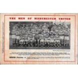 1958 MANCHESTER UNITED V YOUNG BOYS AUTOGRAPHED BY 6 UTD PLAYERS