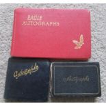 VINTAGE FOOTBALL AUTOGRAPH BOOKS X 3 - PORTSMOUTH INTEREST