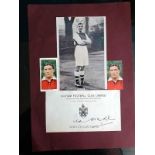 ARSENAL & ENGLAND - TED DRAKE AUTOGRAPH