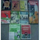 COLLECTION OF VINTAGE FOOTBALL BOOKS 1930'S TO EARLY 50'S X 10