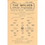 1943-44 WOLVES V COVENTRY CITY