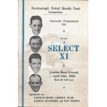 1955-56 PETERBOROUGH V SELECT XI BENEFIT GAME