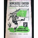 NEWCASTLE UNITED V WOLVES 1948/49