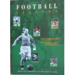 ROYAL MAIL FOOTBALL LEGENDS STICKER BOOK COMPLETE WITH ALL 64 UNUSED STICKERS