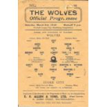 1944-45 WOLVES V STOKE CITY WAR CUP