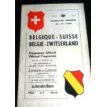 .BELGIUM V SWITZERLAND 1960