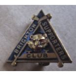 ICE HOCKEY - VINTAGE BRIGHTON SUPPORTERS CLUB BADGE