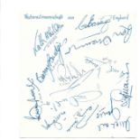 1965 ENGLAND AUTOGRAPHS INC BOBBY MOORE