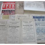 GOOD COLLECTION OF SPORTING MEMORABILIA INC RUGBY, CRICKET, SNOOKER, SPEEDWAY, OLYMPICS ETC