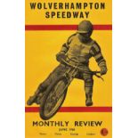 SPEEDWAY - WOLVERHAMPTON MONTHLY REVIEW JUNE 1963 THE VERY FIRST ISSUE