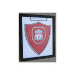 LIVERPOOL - CLUB BADGE PRODUCED IN GLASS & LEAD