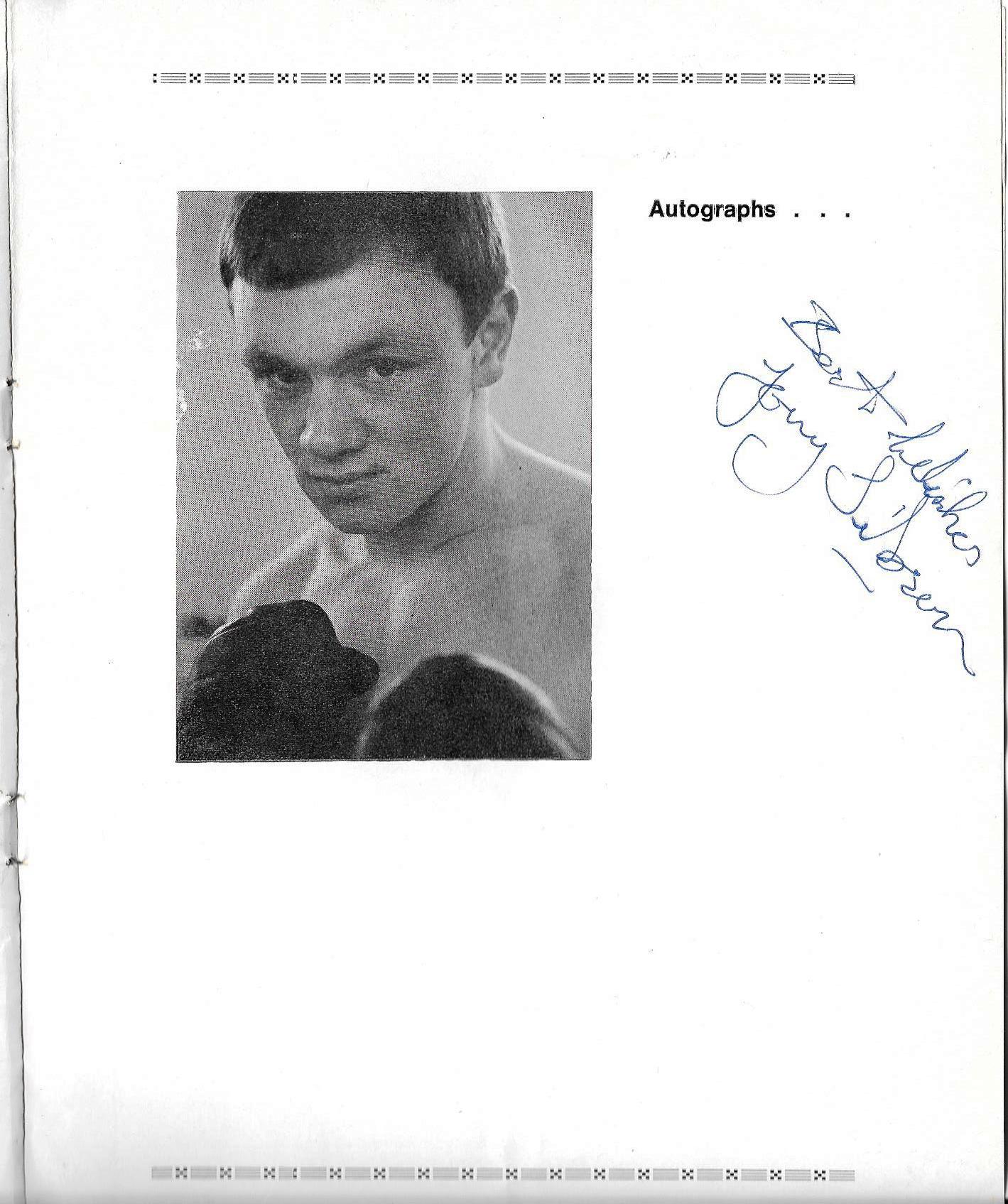 BOXING - 1978 TONY SIBSON V ERROL McKENZIE PROGRAMME AUTOGRAPHED BY SIBSON - Image 2 of 2