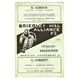 1950/51 BRIERLEY HILL ALLIANCE V HALESOWEN TOWN. MASERFIELD CUP